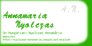 annamaria nyolczas business card